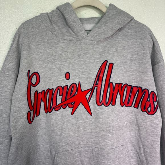 Gracie Abrams Hoodie Large The Secret Of Us Tour Concert Merch Red Star Soft - Picture 5 of 9